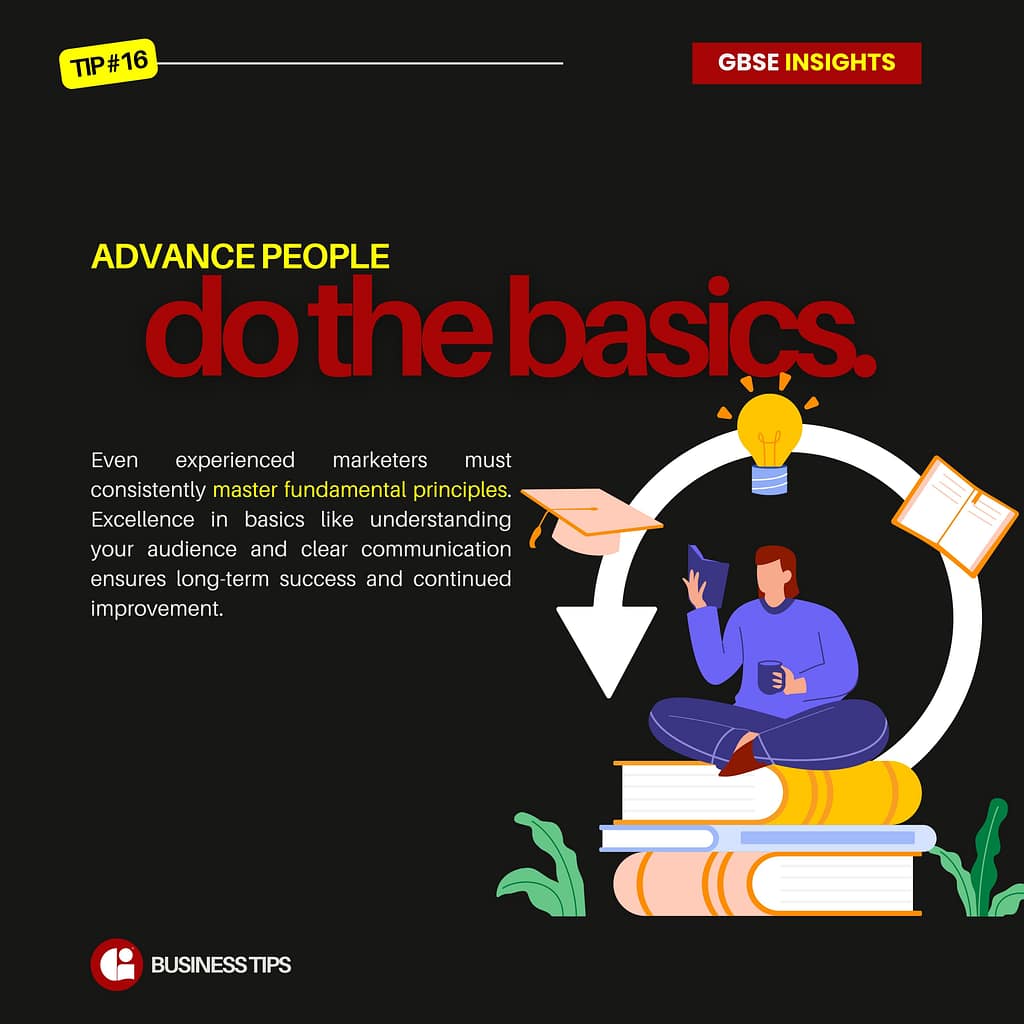 Advanced People Do the Basics